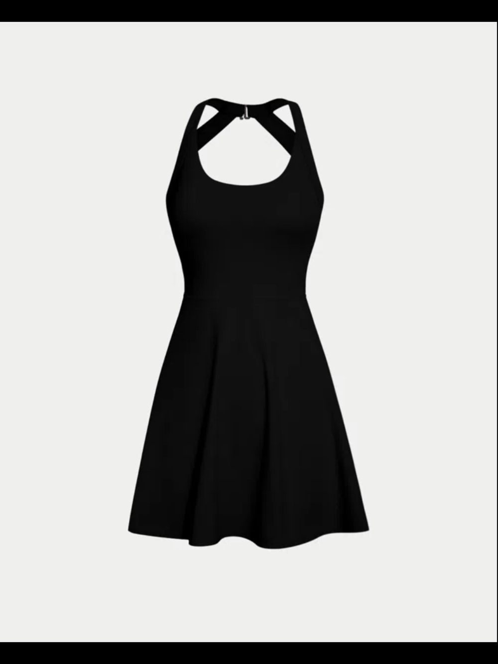 NWT size Large HALARA Black SoftlyZero Airy Athletic Dress - Picture 7 of 9